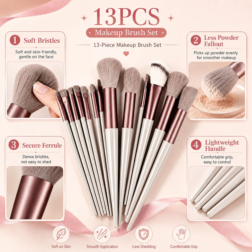 Kit de 13 Pinceaux de maquillage