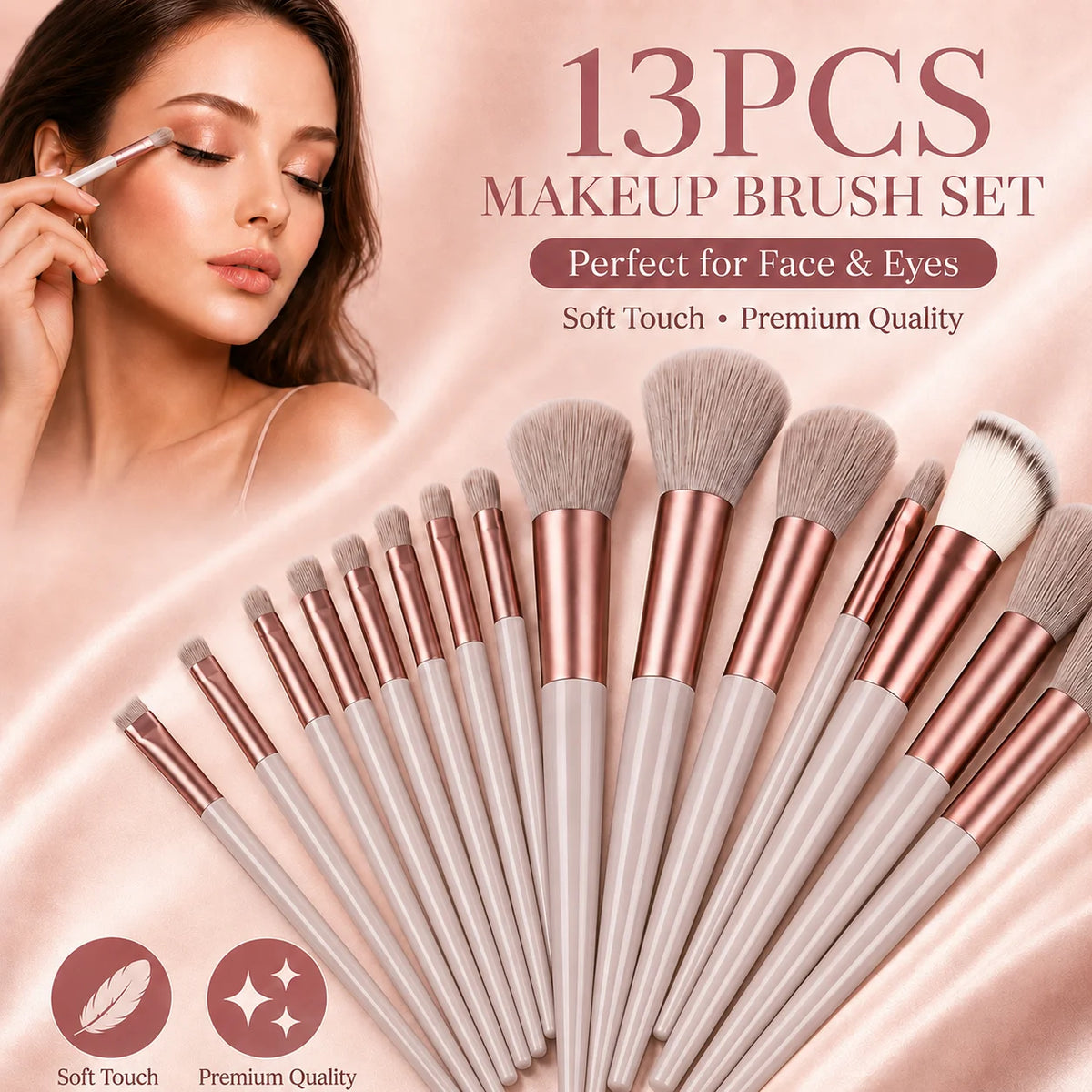 Kit de 13 Pinceaux de maquillage