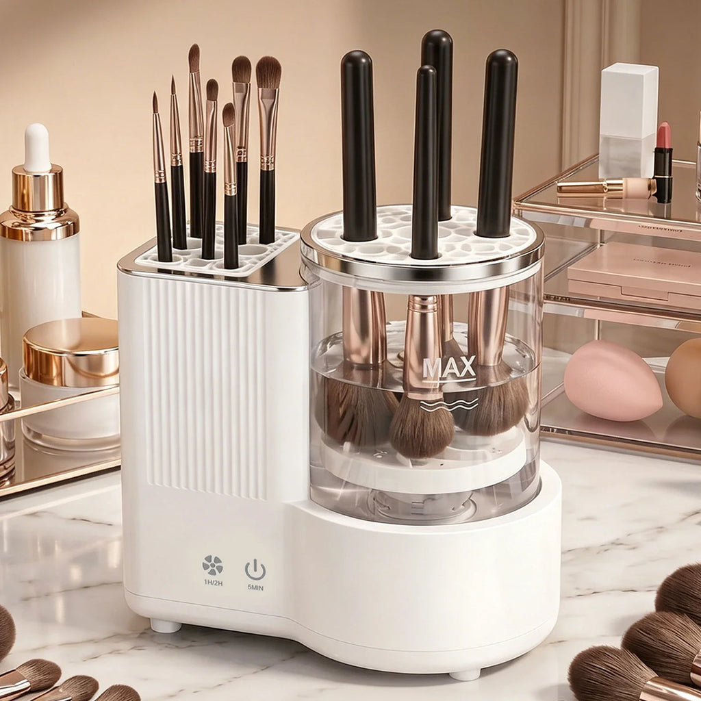 Machine de nettoyage électrique 3 en 1 pour pinceaux de maquillage